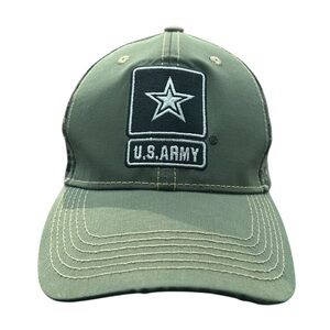 U.S. Army Official Embroidered Adjustable Hat Cap‎ Green Camo Military Logo